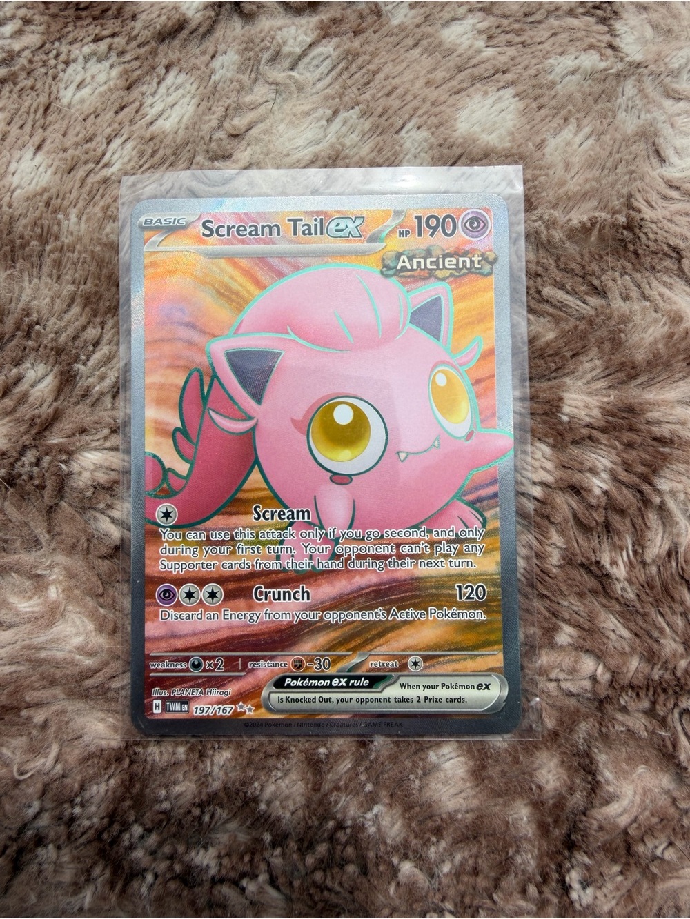 Scream Tail ex Pokemon Card - 197/167